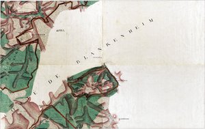 クローネンブール-クローネンバーグダーレムの地図 作： Joseph de Ferraris
